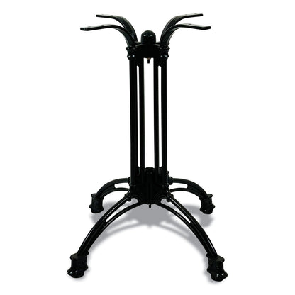 JMC Furniture Topalit Tables, Round, 36" dia x 29"h, Gray Top, Black Aluminum Base/Legs (JMC106C36R7)