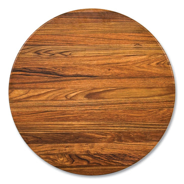 JMC Furniture Topalit Tables, Round, 36" dia x 29"h, Teak Top, Black Aluminum Base/Legs (JMC106C36R8)