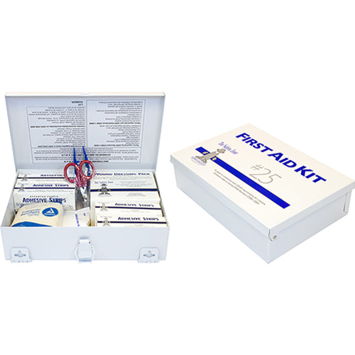 Safety Zone® 25 Person Metal First Aid Kit (SZNK-FAK-25)