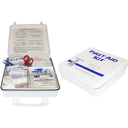 Safety Zone® 50 Person Plastic First Aid Kit (SZNK-FAK-50-P)