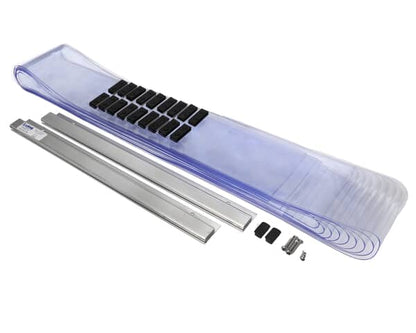 Kason KAS401SA6064284SB Curtain Kit 42 inches x 84 inches, 6 inches Wide Strips, Easimount (KAS401SA6064284SB)
