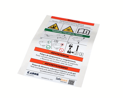 Kason 90056Decal Decal Safeguard Latch (KAS90056DECAL)