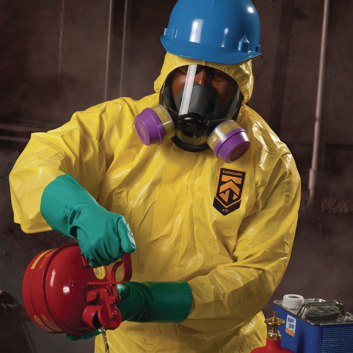 KleenGuard A70 Chemical Spray Protection Coveralls, 3X-Large, Yellow, 12/Carton (KCC09816)