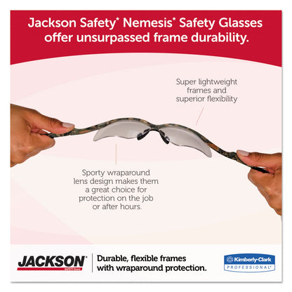 KleenGuard Nemesis Readers Safety Glasses, Smoke Frame, Smoke Polycarbonate Lens (KCC22516)