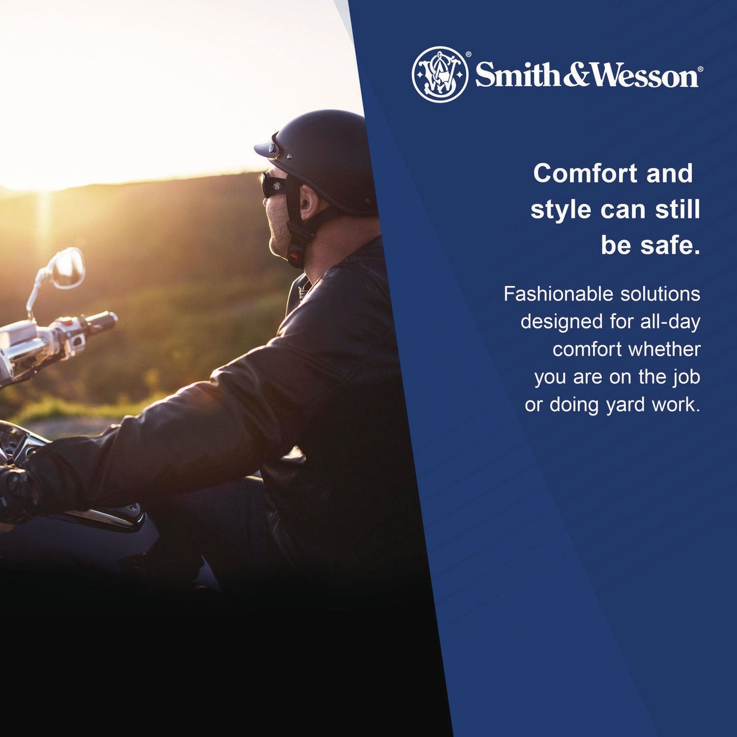 Smith & Wesson 44 Magnum Safety Glasses, Black Frame, Black Lens, 12/Box (KCC23453)