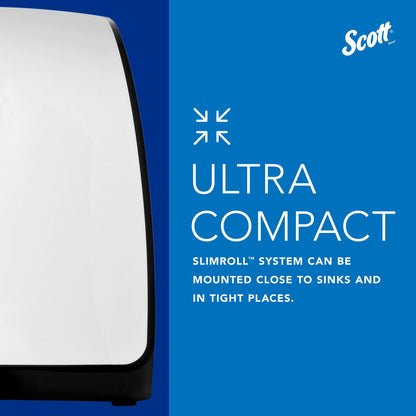 Scott Slimroll Manual Towel Dispenser, 12.65 x 13.02 x 7.18, White (KCC47091)