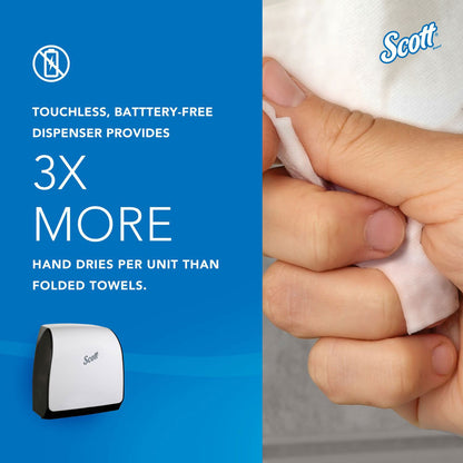 Scott Slimroll Manual Towel Dispenser, 12.65 x 13.02 x 7.18, White (KCC47091)