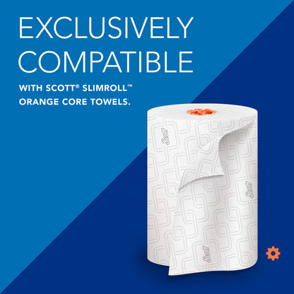 Scott Slimroll Manual Towel Dispenser, 12.65 x 13.02 x 7.18, White (KCC47091)