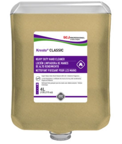 SC Johnson Professional® Kresto® Classic Industrial Hand Cleaner, Tan, 4 Liter, Case of 4 (SJNKCL4LTRCT)
