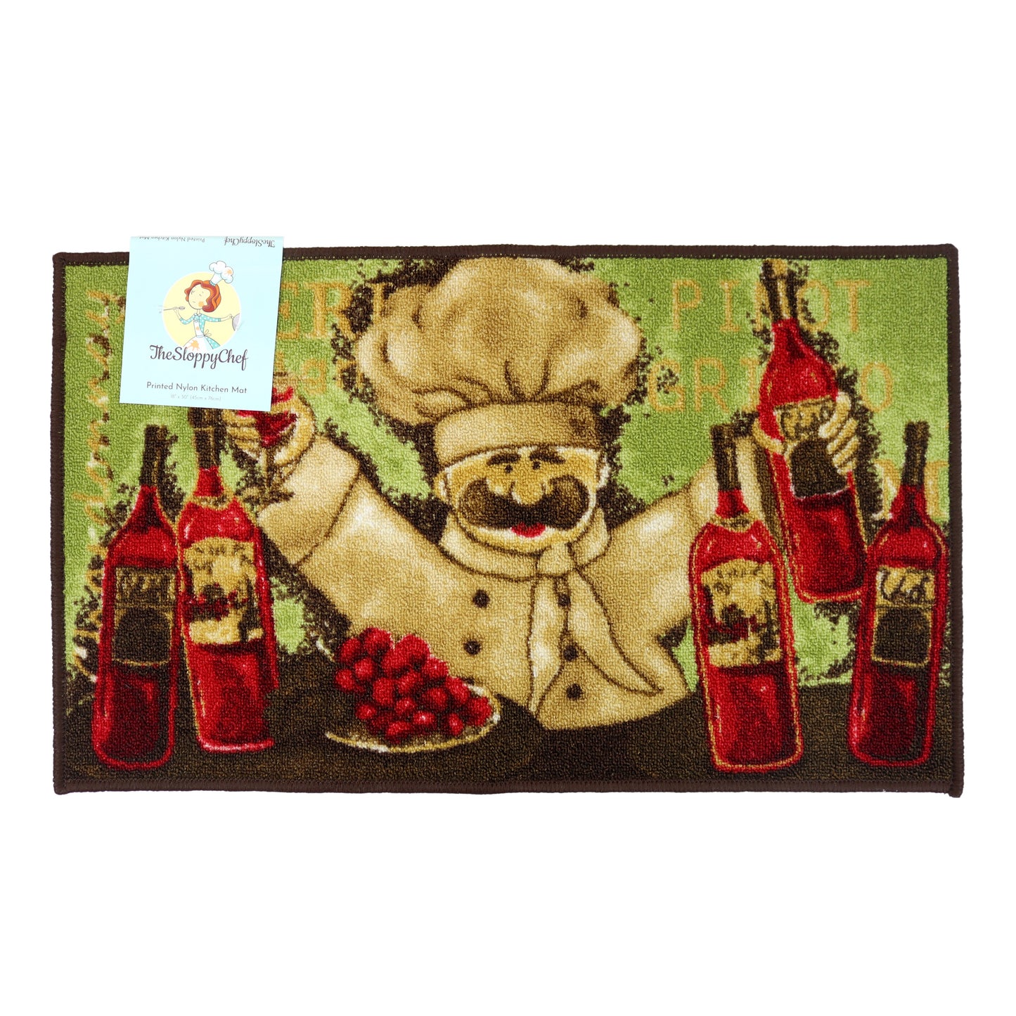 Sloppy Chef Printed Accent Rug 18x30 Chef (P-KTC-18X30-CHEF)