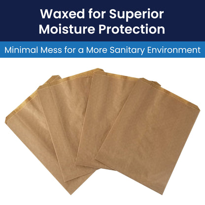 Hospeco® Health Gards® Menstrual Care Receptacle Liners, Brown, 7.5x10.5x3, 500/Case (HOSKL)