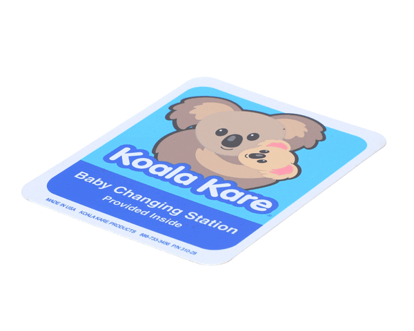 Koala 310-28 Bathroom Stall Dr Decal (KOLA310-28)