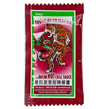 Kari-Out Siracha Sauce, 9 g Packet, 200/Carton (KOT1800600)