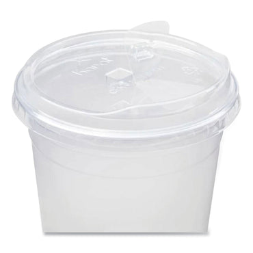Karat PET Lids, Strawless Sipper, Fits 32 oz Cold Cups, Clear, 1,000/Carton (KRTCKC107TSSH)
