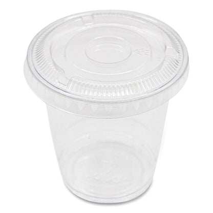 Karat PET Lids, Fits 8 oz to 10 oz Cold Cups, No Hole Flat Lid, Clear, 1,000/Carton (KRTCKC78TSNH)