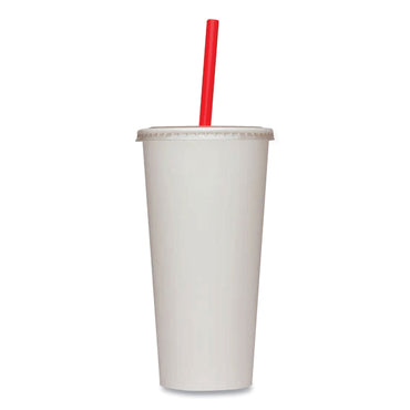 Karat PET Lids, Fits 12 oz to 22 oz Double Poly Paper Cold Cups, Flat Lid, Clear, 1,000/Carton (KRTCKCL90)