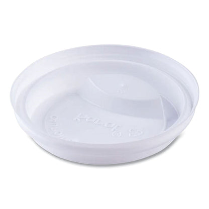 Karat Hot Cup Lids, Fits 10 oz to 24 oz Paper Hot Cups, Sipper Lid, White, 1,000/Carton (KRTCKDL516WPP)