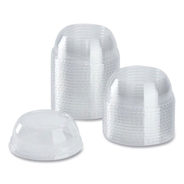 Karat PET Lids, Wide Opening Dome, Fits 12 oz to 24 oz Cold Cups, Clear, 1,000/Carton (KRTCKDL626WH)
