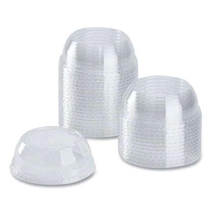 Karat PET Lids, Wide Opening Dome, Fits 12 oz to 24 oz Cold Cups, Clear, 1,000/Carton (KRTCKDL626WH)