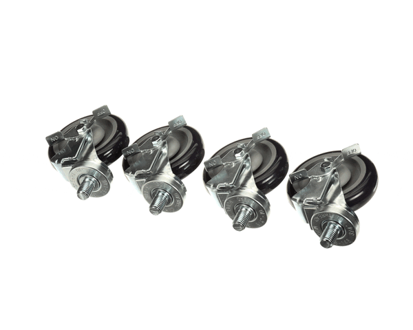 Krowne 28-146S Threaded Stem Caster, Swivel With Brake (KRW28-146S)