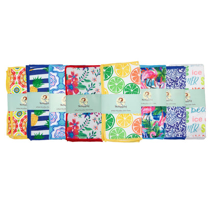 Arkwright Home® Sloppy Chef Microfiber Printed Dishcloth 12x12 Assortment, Case of 288 (DC-6PK-MICRO-CS)