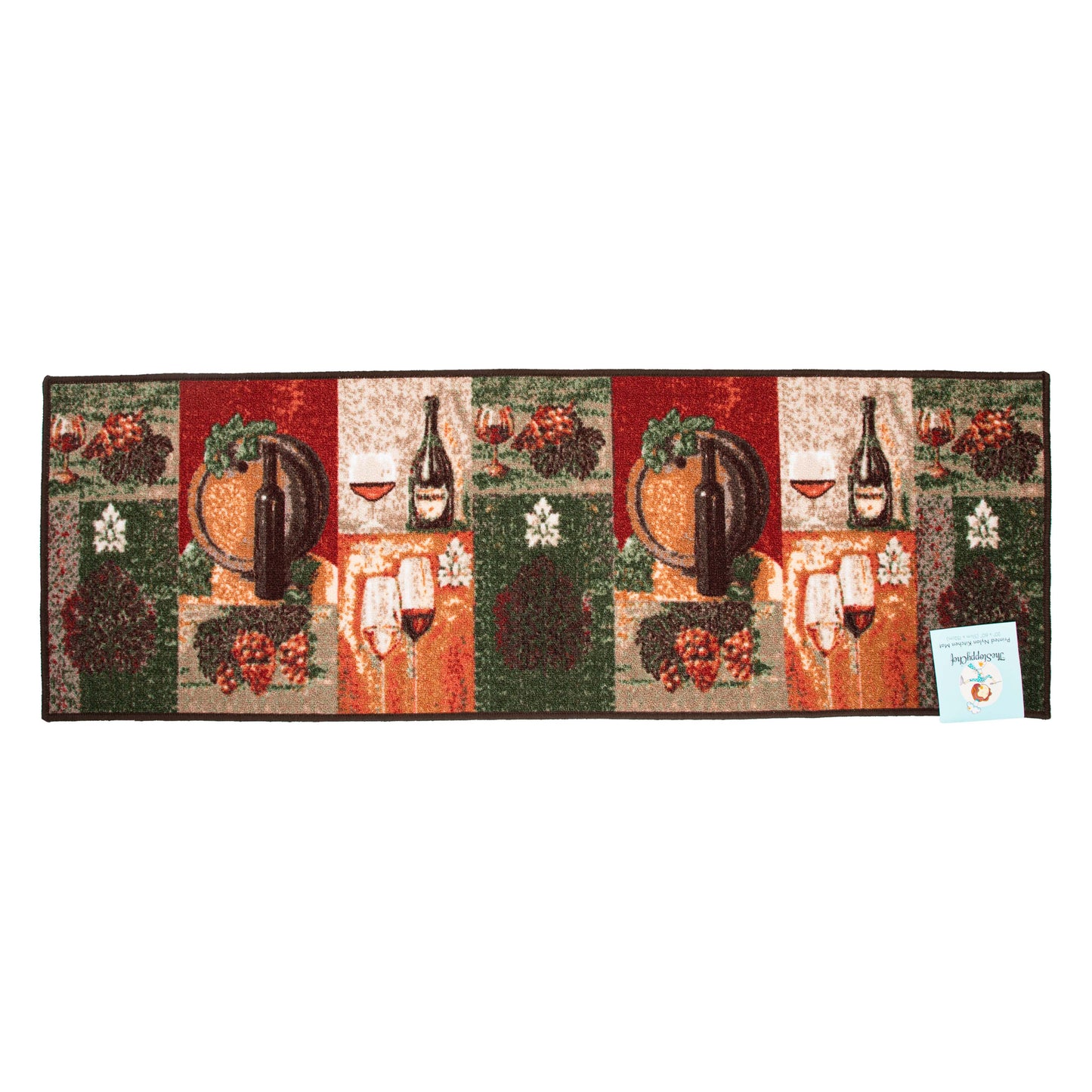Sloppy Chef Printed Accent Rug 20x60 Wine (PNP-KTC-20X60-WIN)
