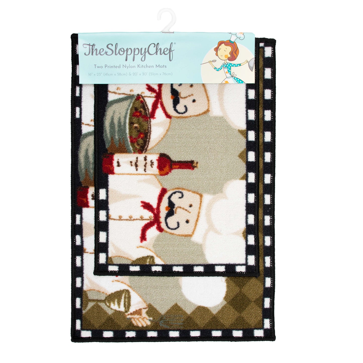 Sloppy Chef Printed 2pc Rug Set Chef (PNP-KTC-2PC-CHE)