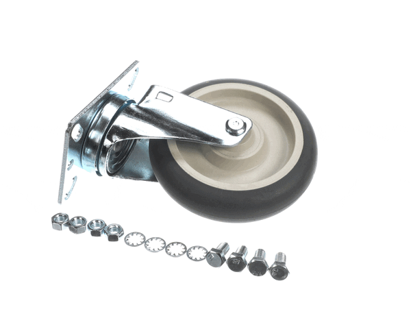 Lakeside 09055 Rep Caster- 5" Grey Dnt Swivel 5" Tp (LAK09055)
