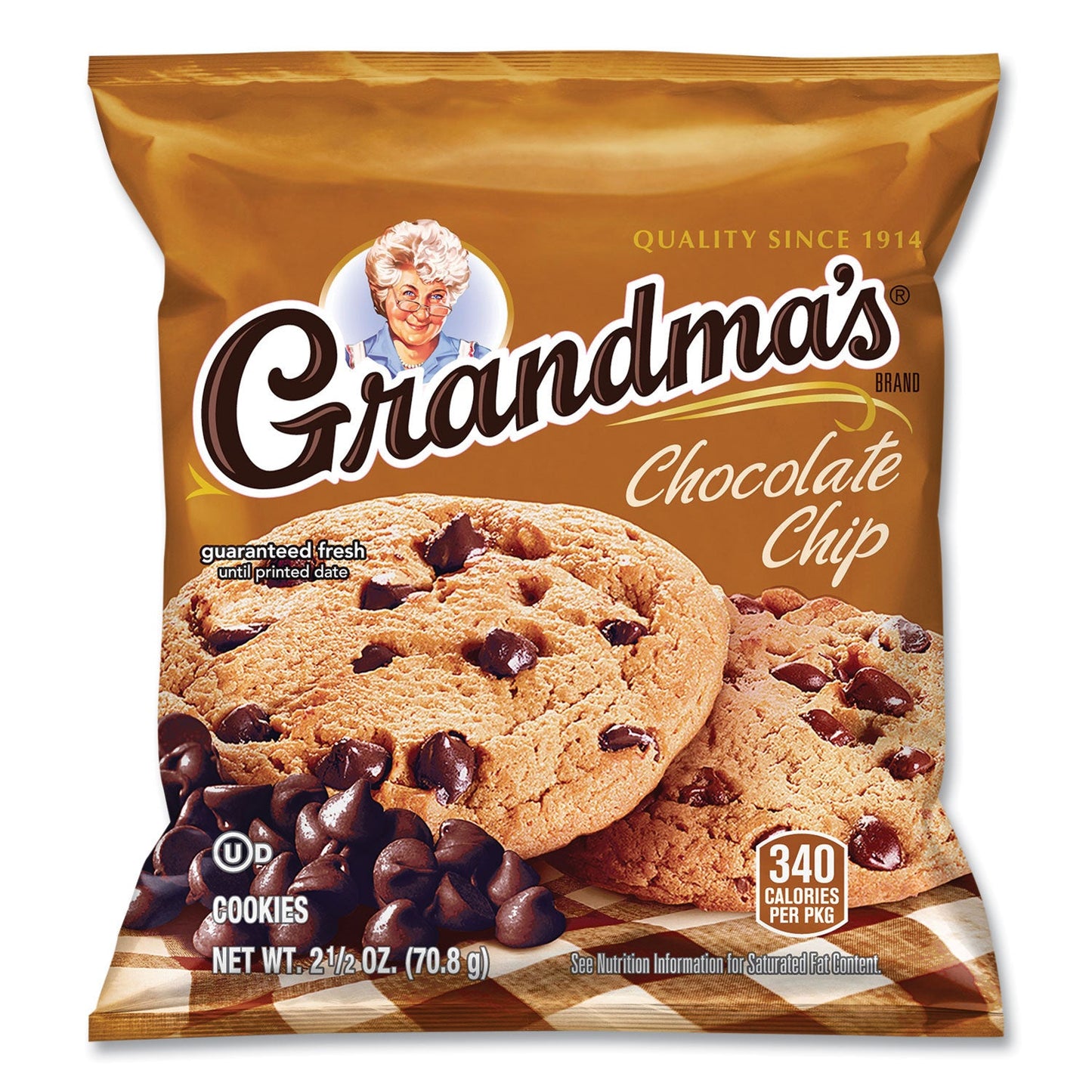 Grandma's Cookies Variety Tray, Assorted Flavors,  (6) 3.25 oz,  (26) 2.5 oz, 32 Bags/Carton (LAY73977)