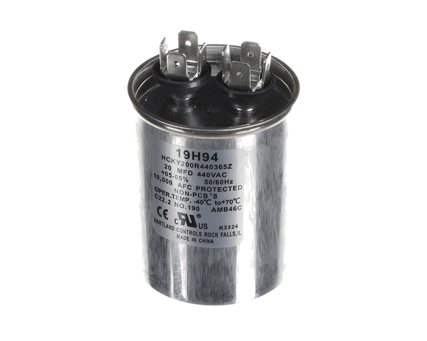 Lennox 19H94 Run Capacitor, 20 Mfd, 440V, Round (LEN19H94)