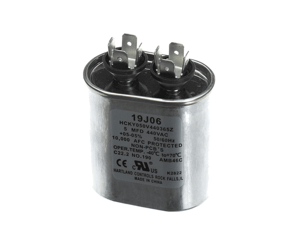 Lennox 19J06 Run Capacitor, 5 Mfd, 440V, Oval (LEN19J06)
