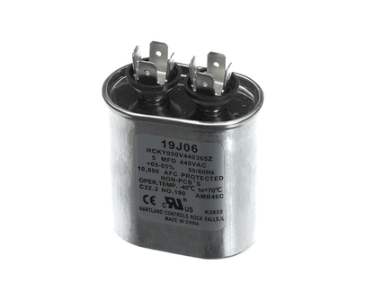 Lennox 19J06 Run Capacitor, 5 Mfd, 440V, Oval (LEN19J06)