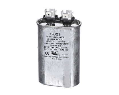 Lennox 19J21 Capacitor 15Mfd@440V Oval (LEN19J21)