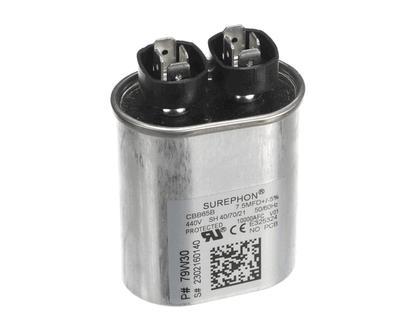 Lennox 79W30 Run Capacitor, 7.5 Mfd, 440V, Oval (LEN79W30)