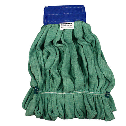 Impact® Microfiber Tube Mop Head w/ Canvas Headband, 14 oz, Green, 12/Case (IMPLF0005)