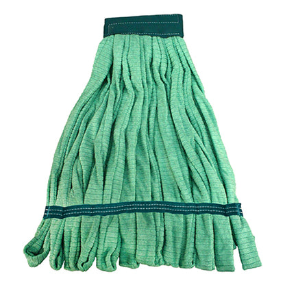 Impact® Microfiber Tube Mop Head w/ Canvas Headband, 18 oz, Green, 12/Case (IMPLF0006)