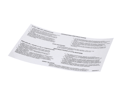 Lincoln 2802543 Label Oper 2''Gas (LIN2802543)