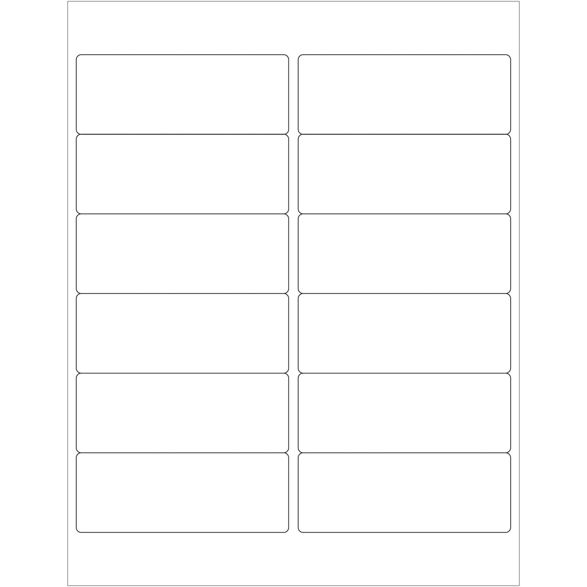 123 Labels 4 x 1 1/2