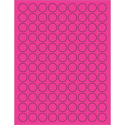tape-logic-r-3-4-fluorescent-pink-circle-laser-labels-ll190pk_1