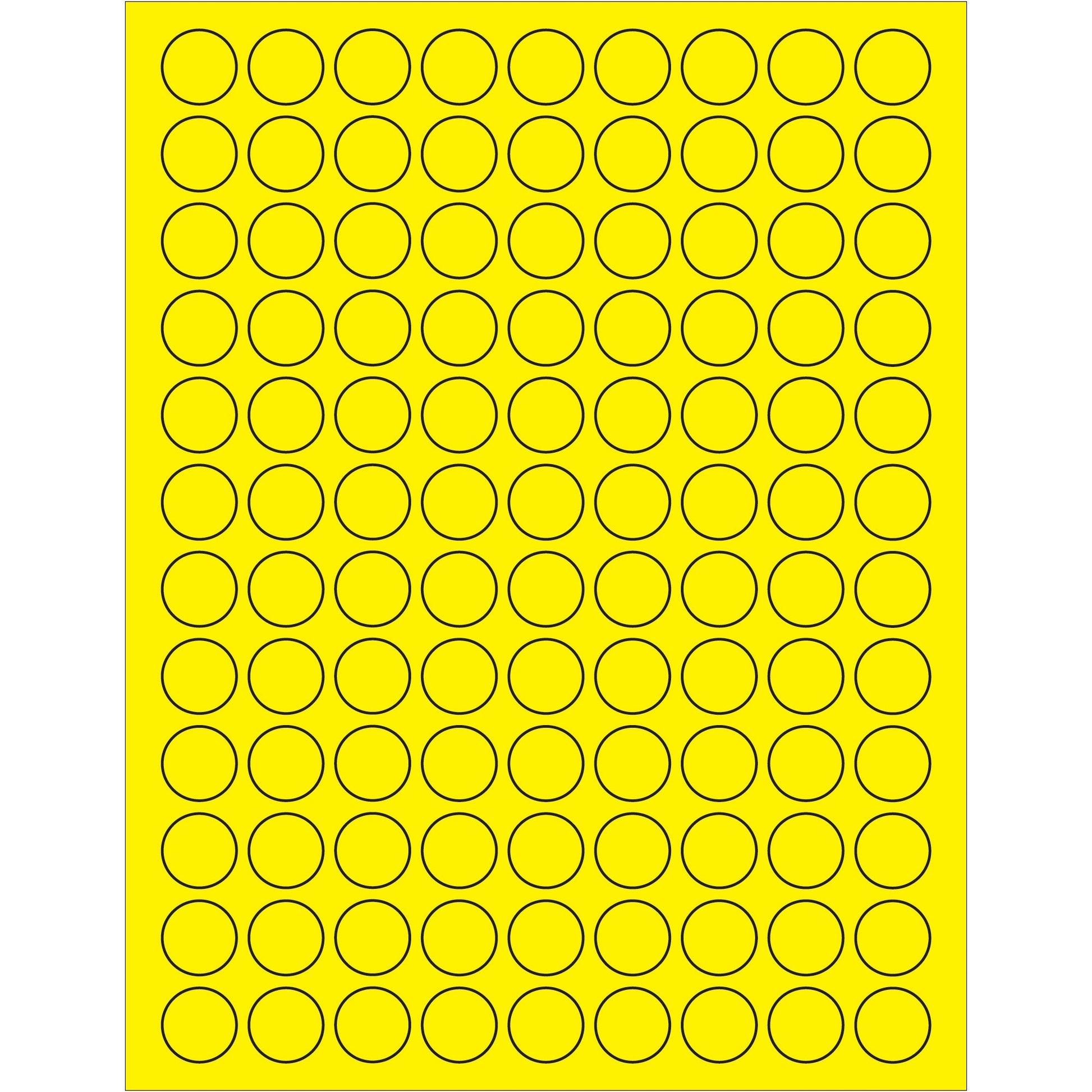 tape-logic-r-3-4-fluorescent-yellow-circle-laser-labels-ll190ye_1