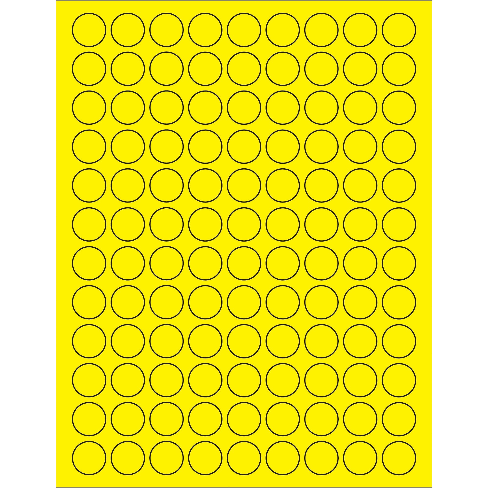 tape-logic-r-3-4-fluorescent-yellow-circle-laser-labels-ll190ye_1
