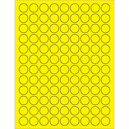 tape-logic-r-3-4-fluorescent-yellow-circle-laser-labels-ll190ye_1