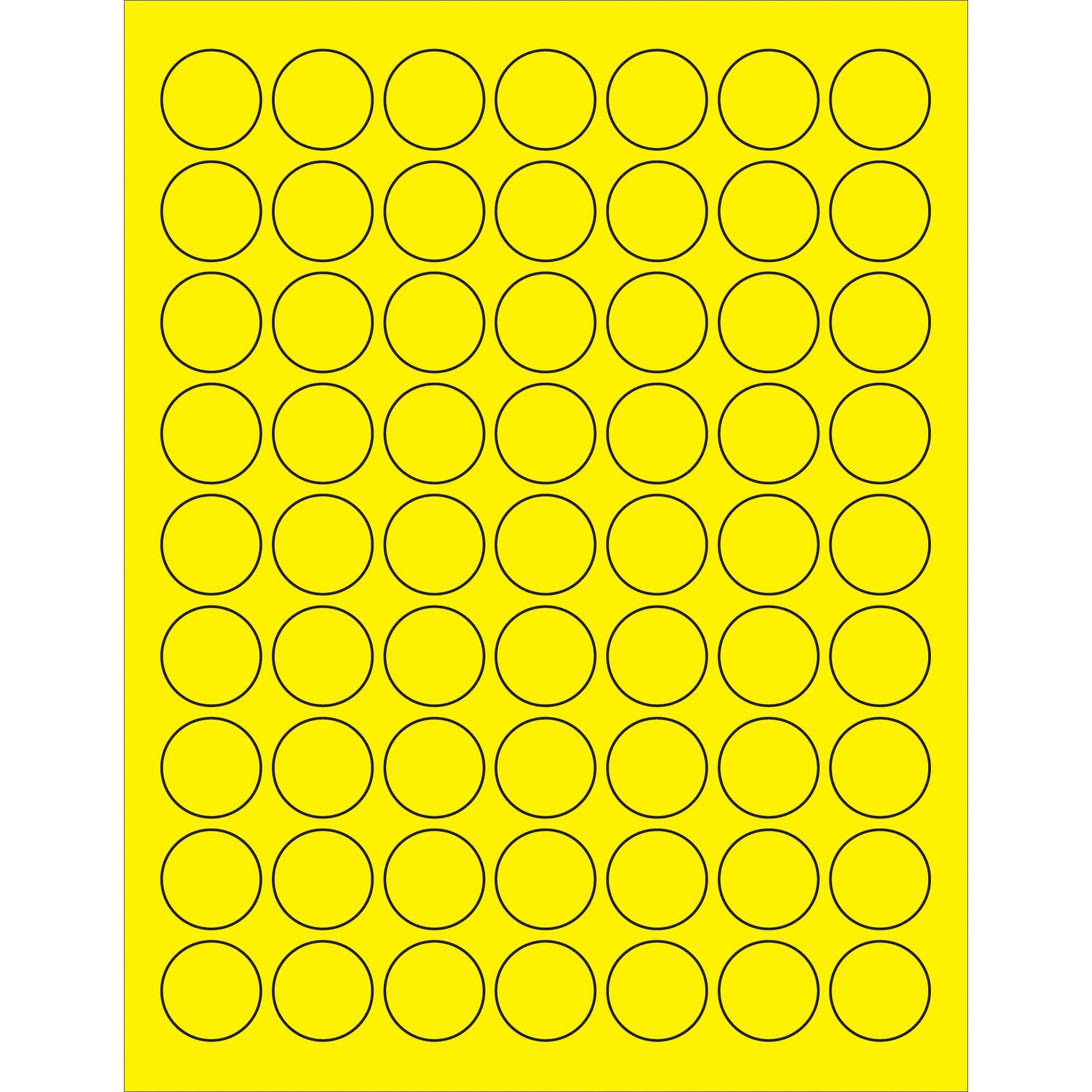 tape-logic-r-1-fluorescent-yellow-circle-laser-labels-ll191ye_1