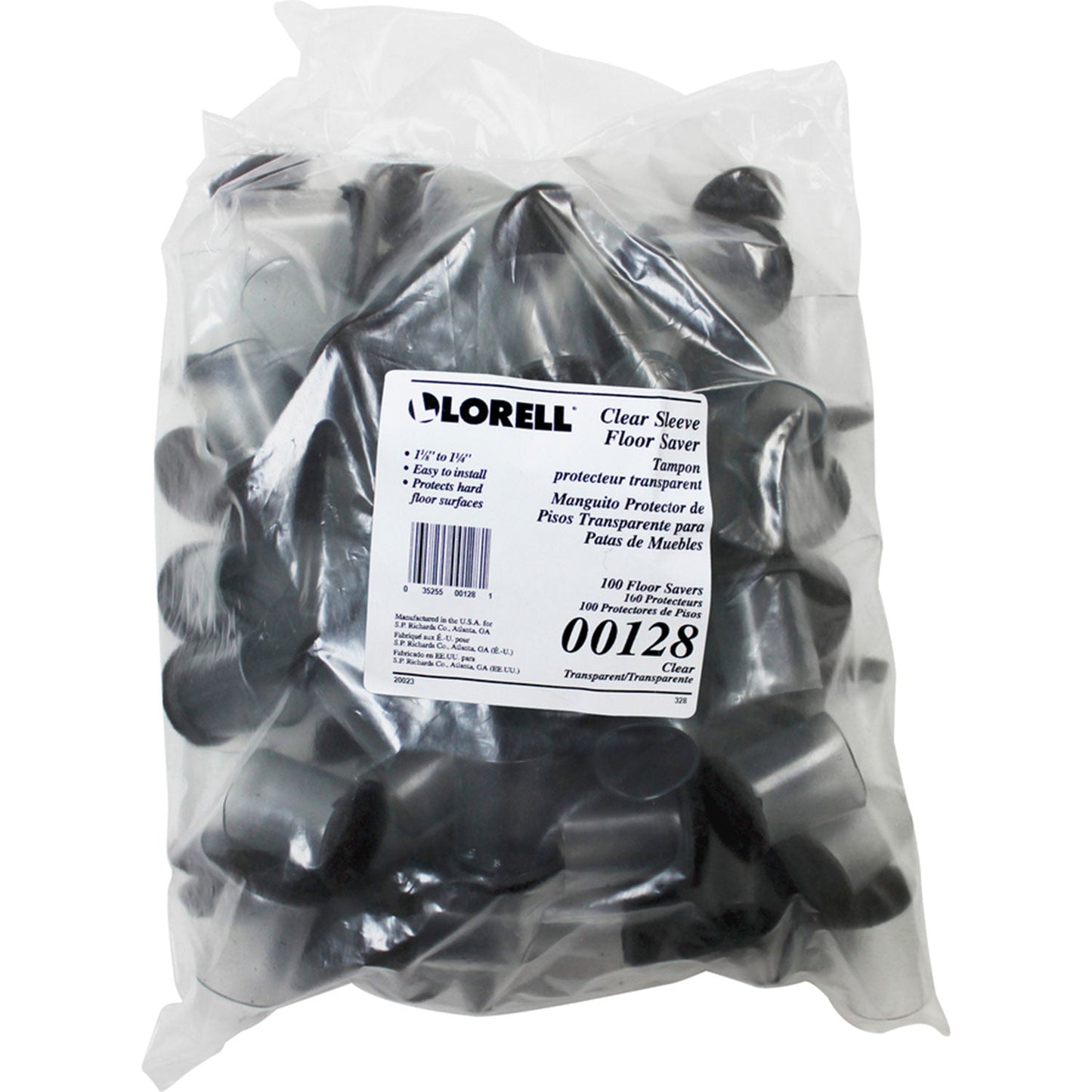 lorell-clear-sleeve-floor-protectors-clear-transparent-100-bag-llr00128_3