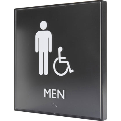 lorell-restroom-sign-1-each-men-print-message-8-x-8-height-square-shape-easy-readability-injection-molded-plastic-black-llr02659_5