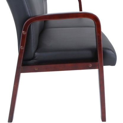 lorell-wood-leather-love-seat-num-llr40211_7