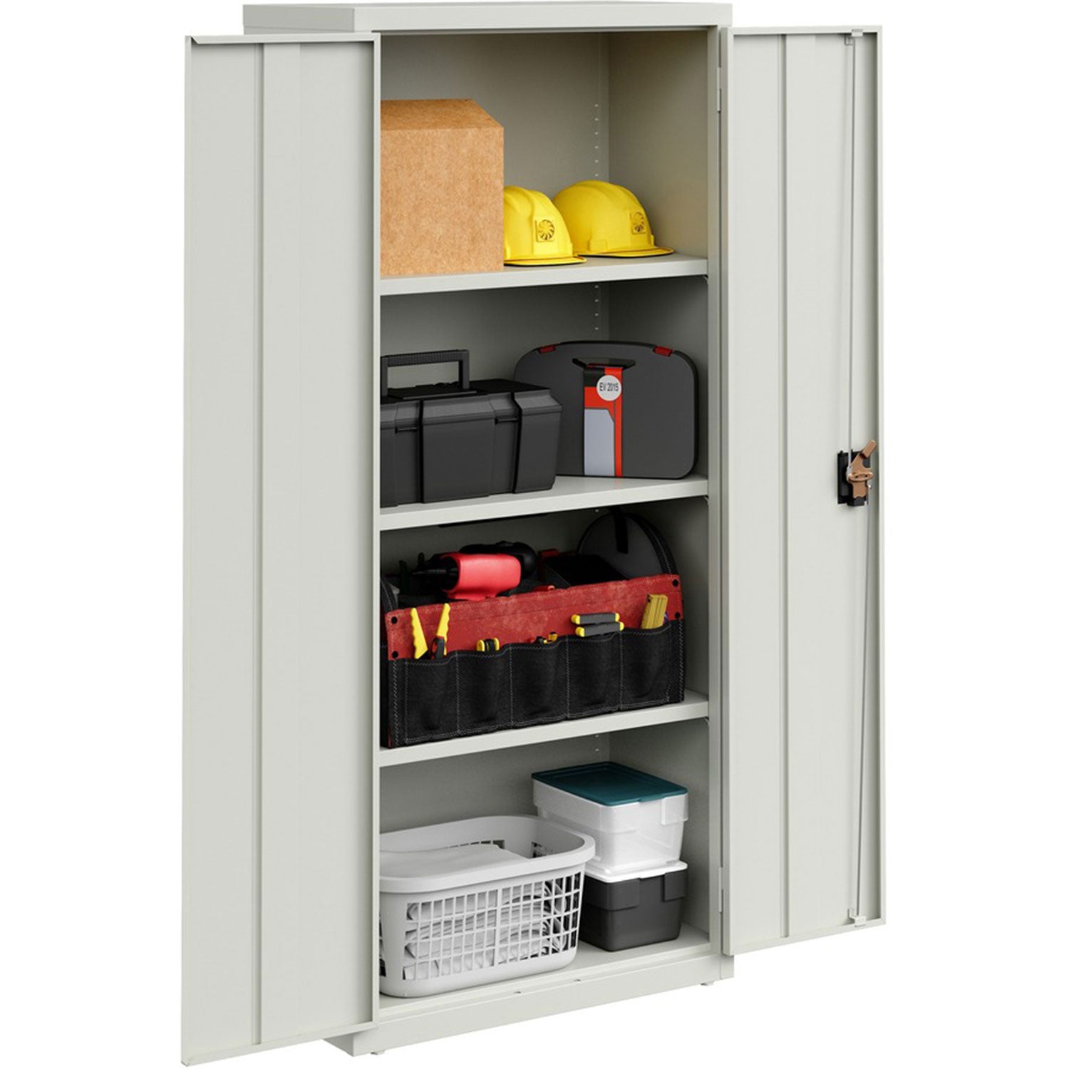 lorell-slimline-storage-cabinet-30-x-42-x-66-4-x-shelfves-720-lb-load-capacity-durable-welded-nonporous-surface-recessed-handle-removable-lock-locking-system-baked-enamel-recycled-llr69830lgy_2