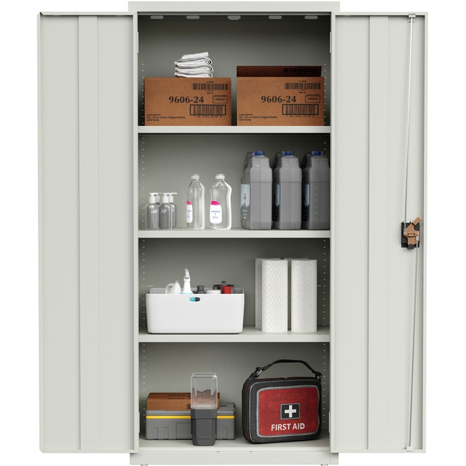 lorell-slimline-storage-cabinet-30-x-42-x-66-4-x-shelfves-720-lb-load-capacity-durable-welded-nonporous-surface-recessed-handle-removable-lock-locking-system-baked-enamel-recycled-llr69830lgy_3