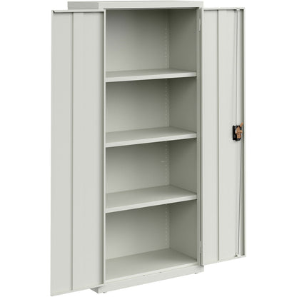 lorell-slimline-storage-cabinet-30-x-42-x-66-4-x-shelfves-720-lb-load-capacity-durable-welded-nonporous-surface-recessed-handle-removable-lock-locking-system-baked-enamel-recycled-llr69830lgy_9