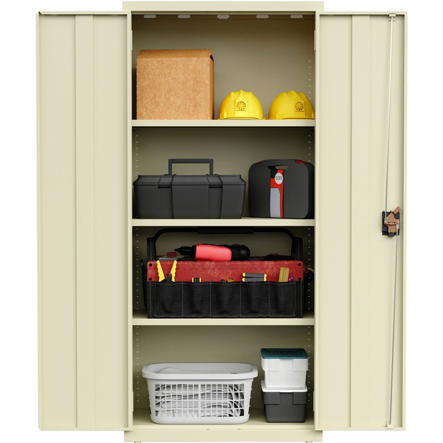 lorell-slimline-storage-cabinet-30-x-42-x-66-4-x-shelfves-720-lb-load-capacity-durable-welded-nonporous-surface-recessed-handle-removable-lock-locking-system-baked-enamel-recycled-llr69830pty_5